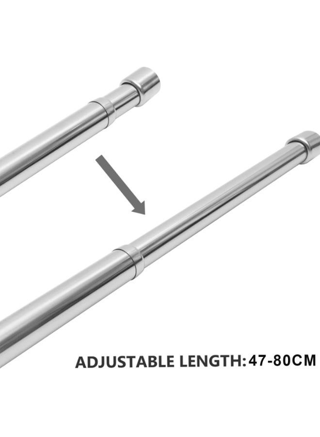 لينلي قضيب خزانة ملابس قابل للتمديد مصنوع من الفولاذ المقاوم للصدأ - Image 5